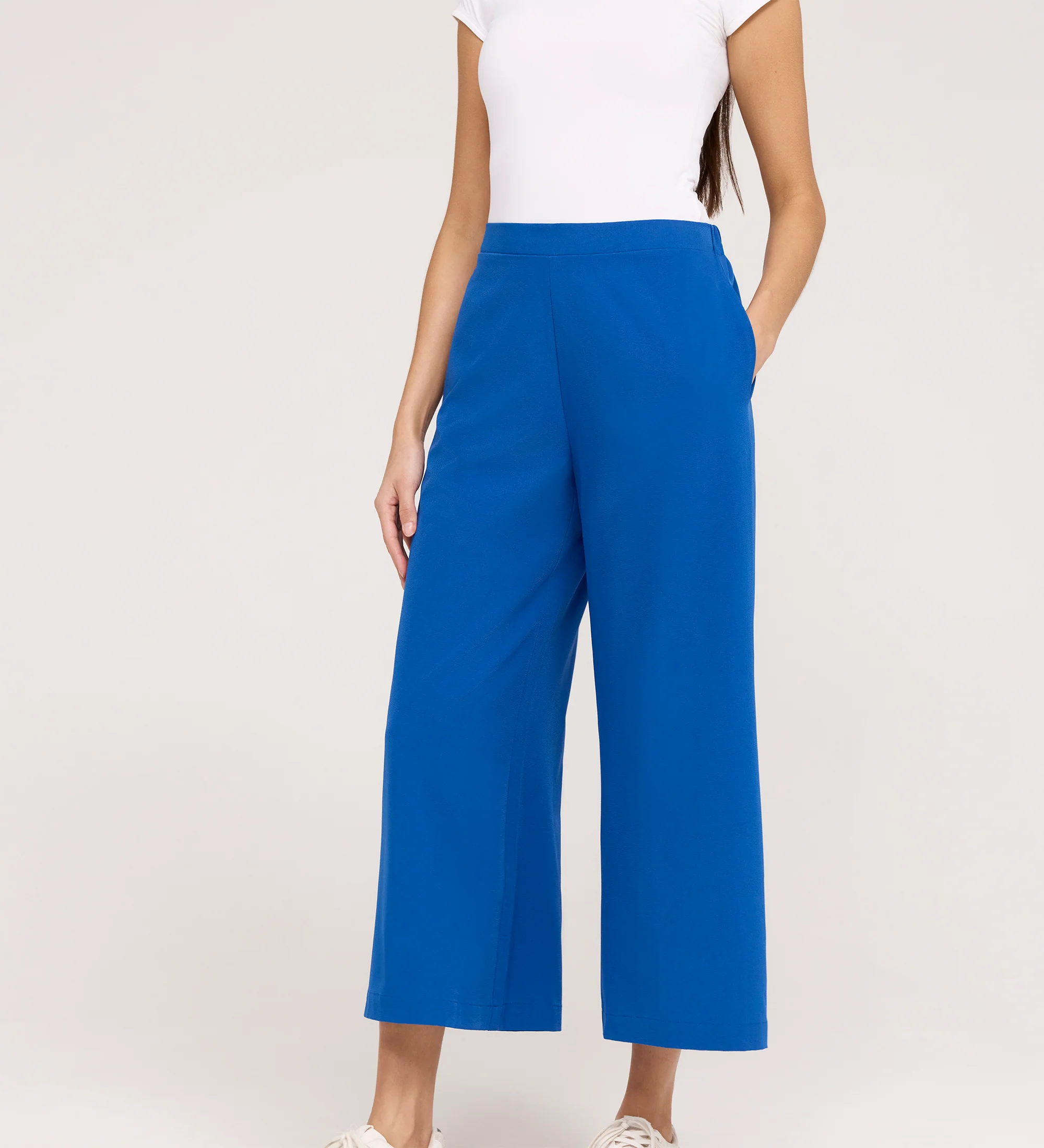 Simone Cobalt Wide Leg Trousers - Image 2