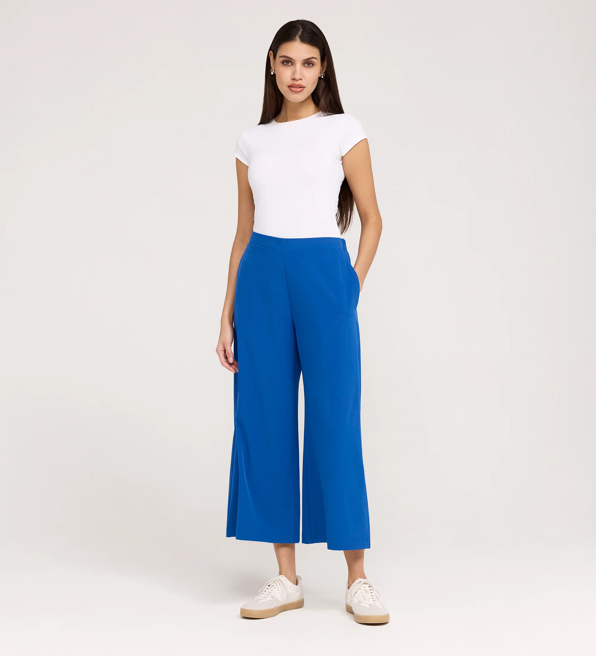 Simone Cobalt Wide Leg Trousers - Image 4