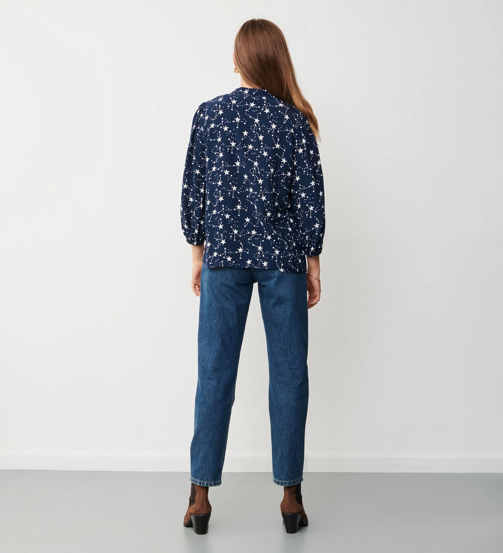Sophie Blue Star Blouse - Image 3