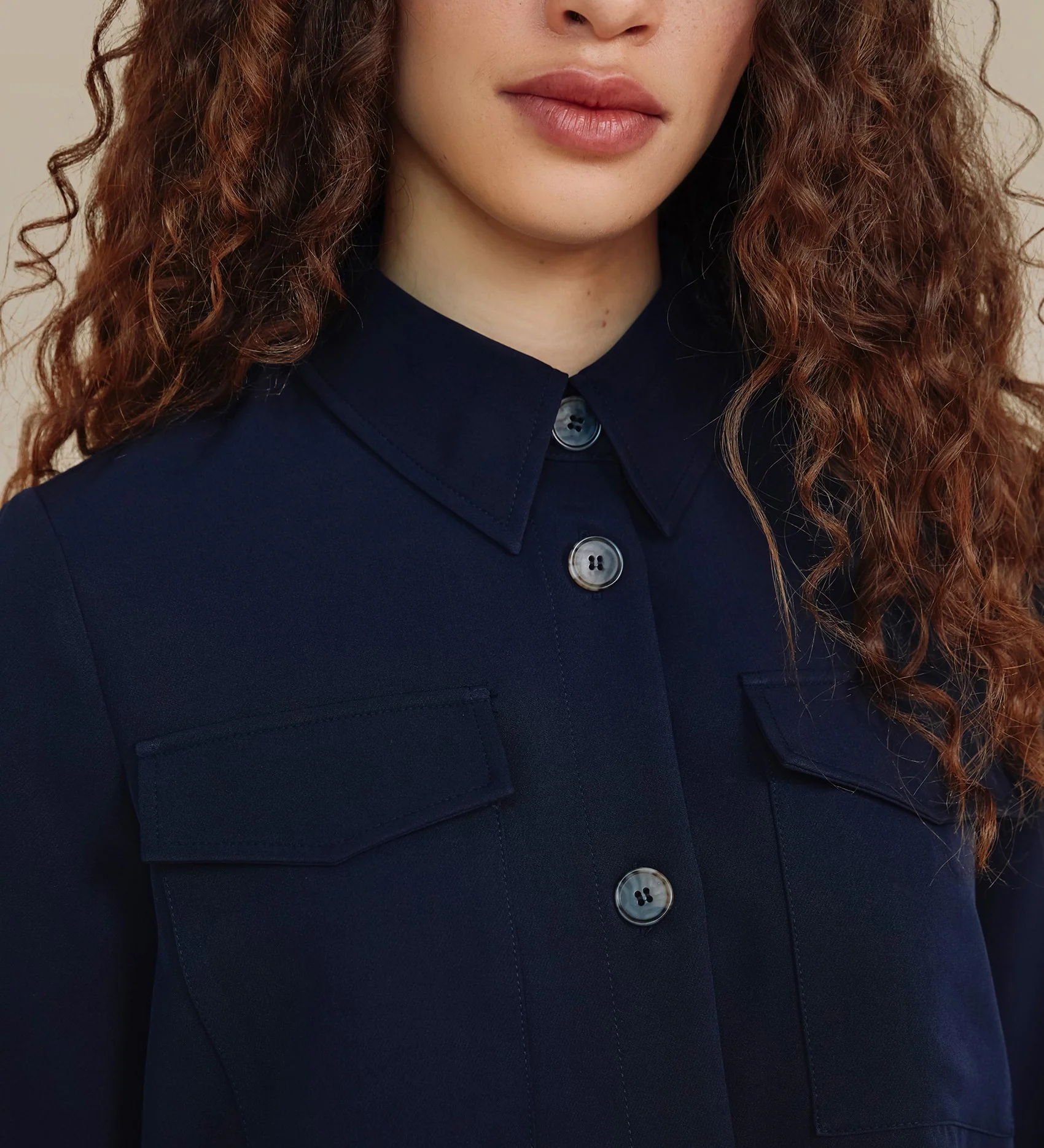 Stevie Navy Shirt - Image 2