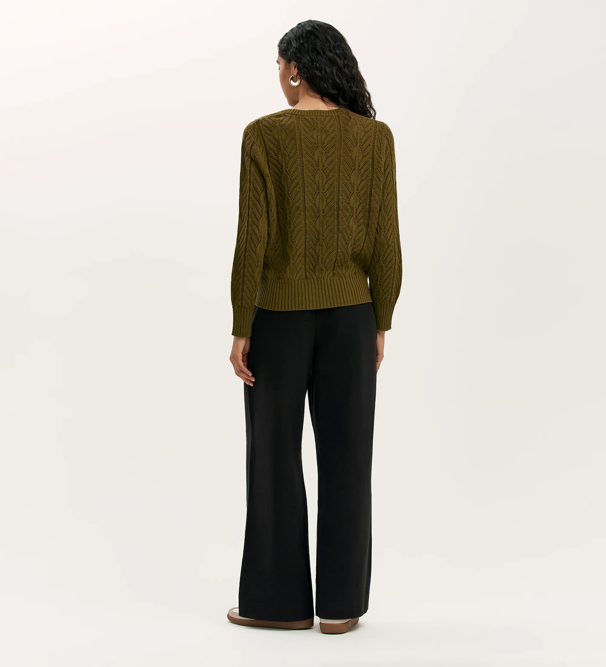 Valerie Khaki Knitted Jumper - Image 5