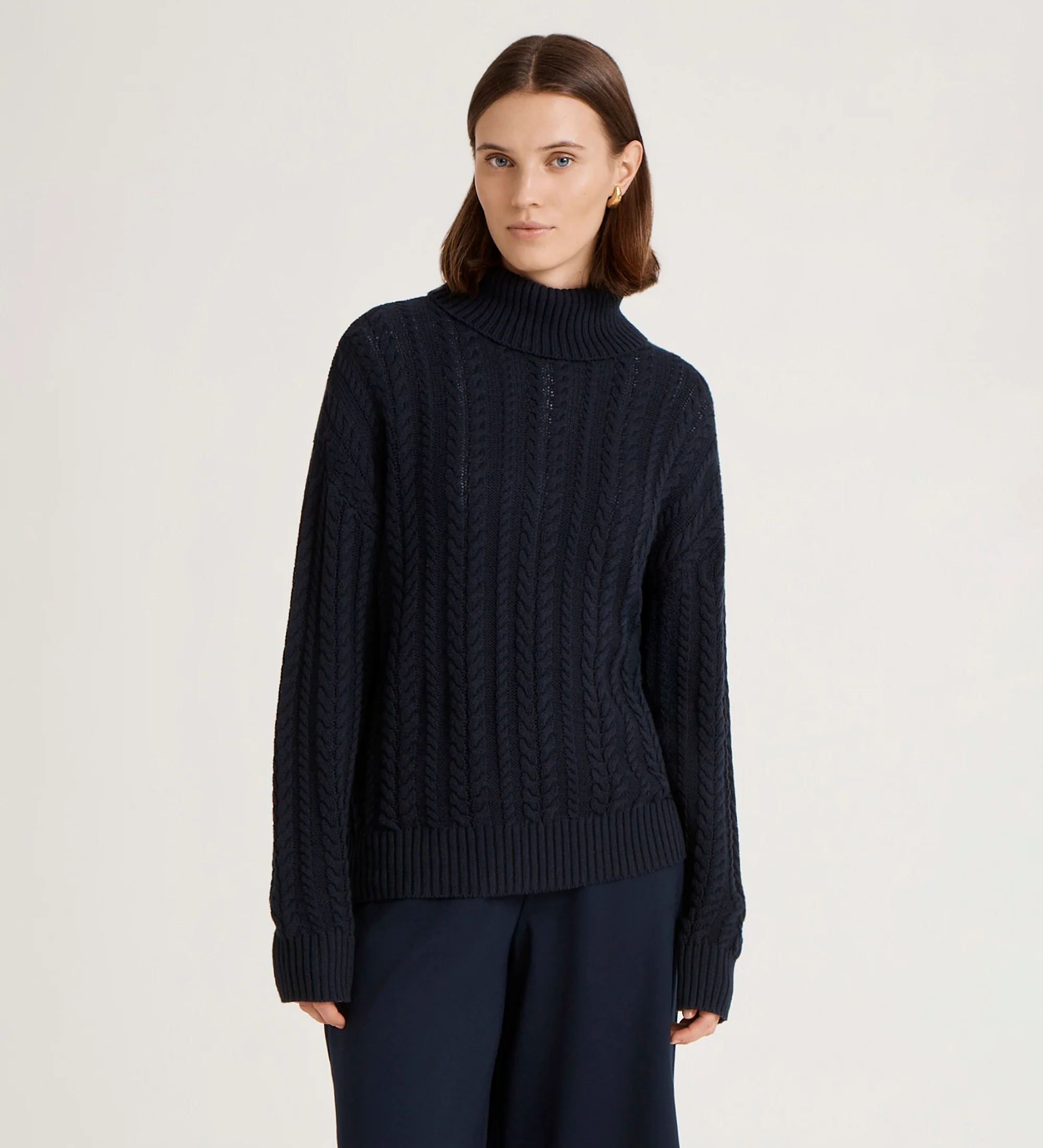 Viviana Navy Knitted Jumper