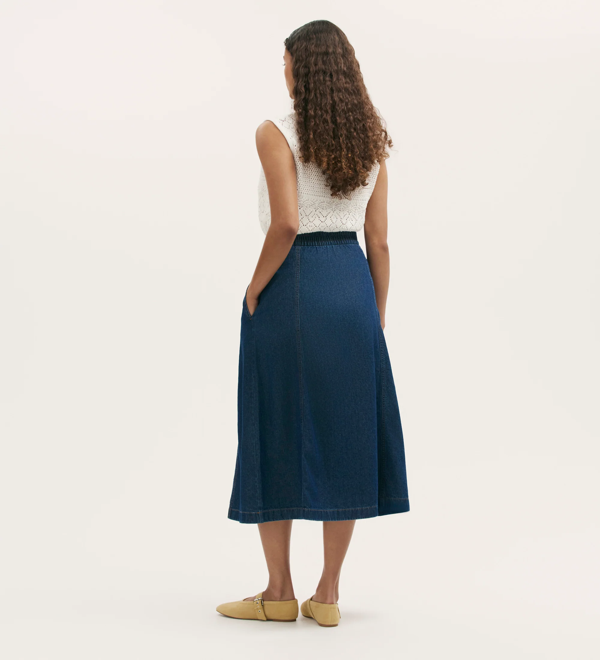 Winona Indigo Denim Skirt - Image 4